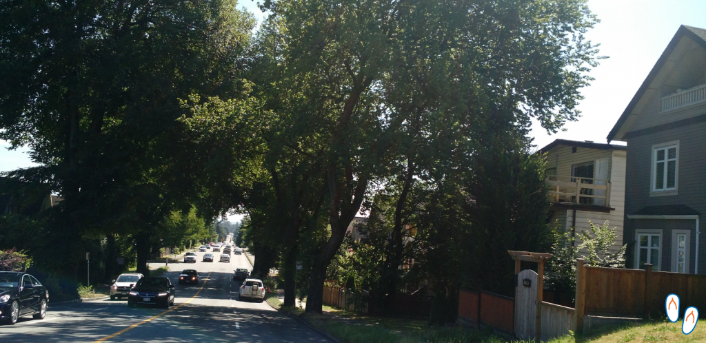 Tranquilo e agradável bairro de Fairview, em Vancouver