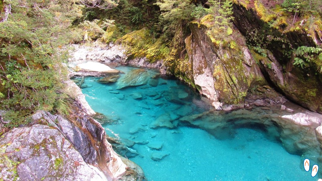Blue Pools, na Nova Zelândia