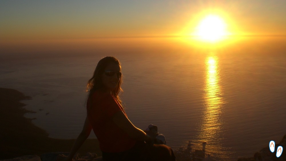 Pôr-do-sol na Table Mountain, Cidade do Cabo
