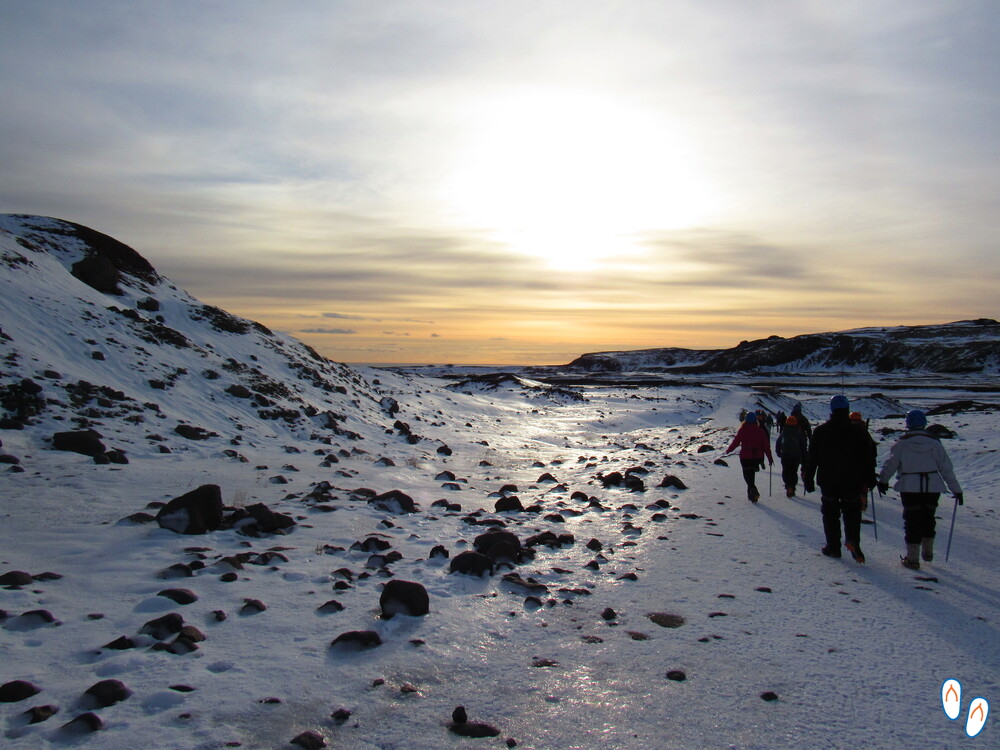 Glacier Walk em Solheimajokull
