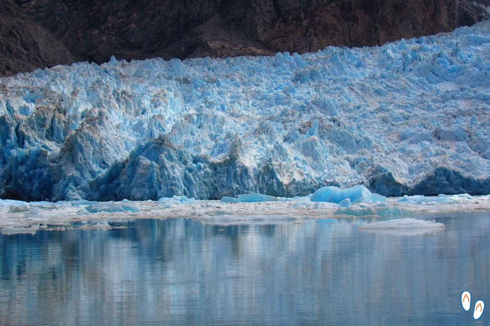 Glaciar no Tracy Arm Fjord, em Juneau, capital do Alasca